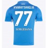 SSC Napoli Khvicha Kvaratskhelia #77 Hjemmedrakt 2024-25 Kortermet